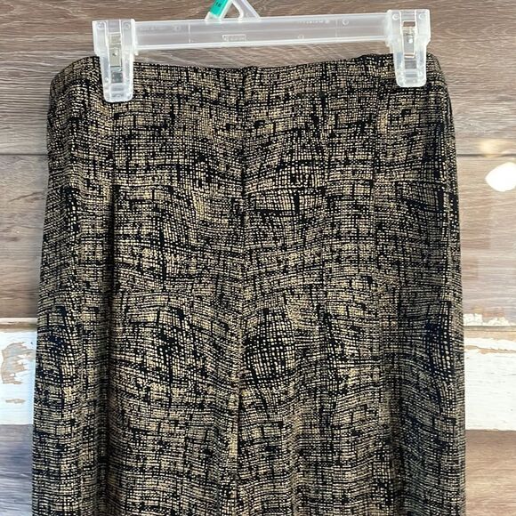 Coldwater Creek Ladies Pants, Size Petite Large, Black and Gold - Picture 3 of 5